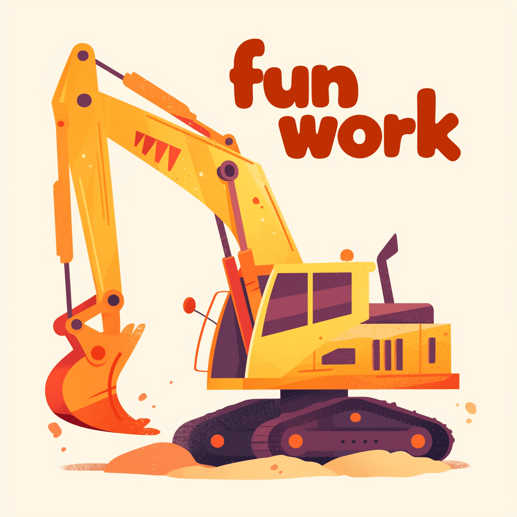 Digger Jam original repeating artwork