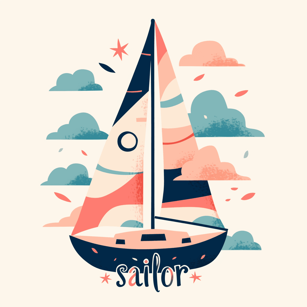Boat Spin original repeating artwork
