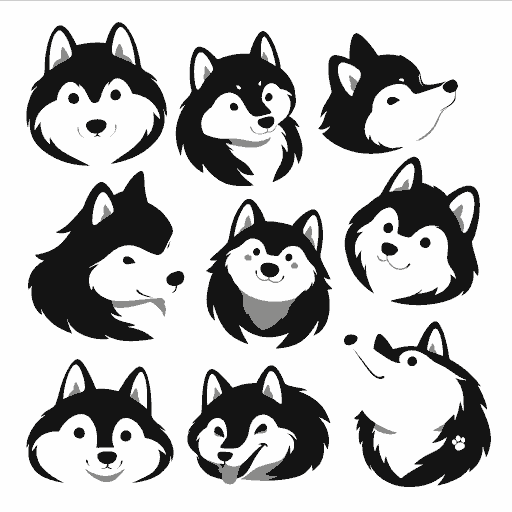 Dog 090 original repeating artwork