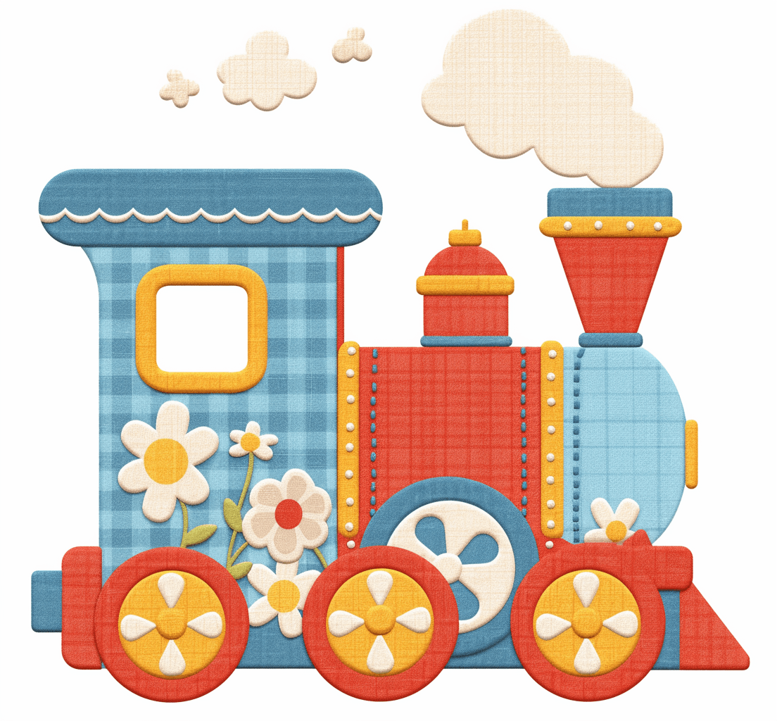 Train Gleam original repeating artwork