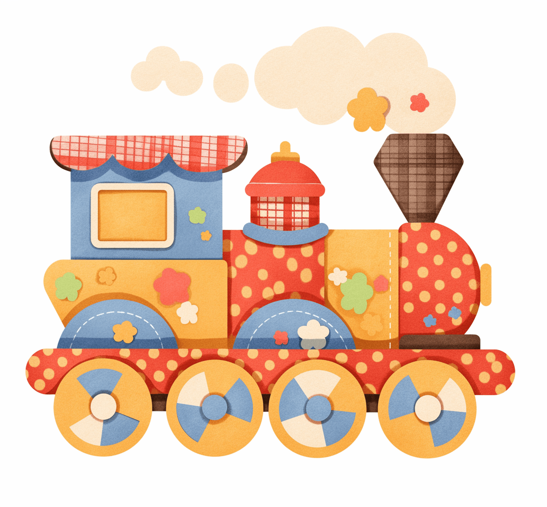 Train Shade original repeating artwork