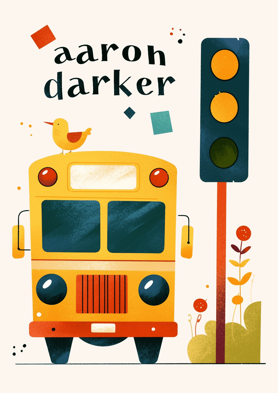 School Bus Tribe original repeating artwork