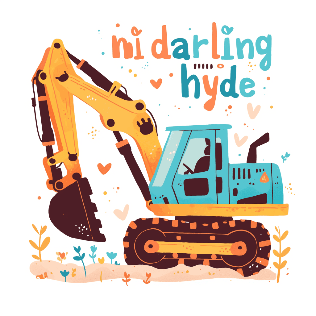 Digger Party original repeating artwork