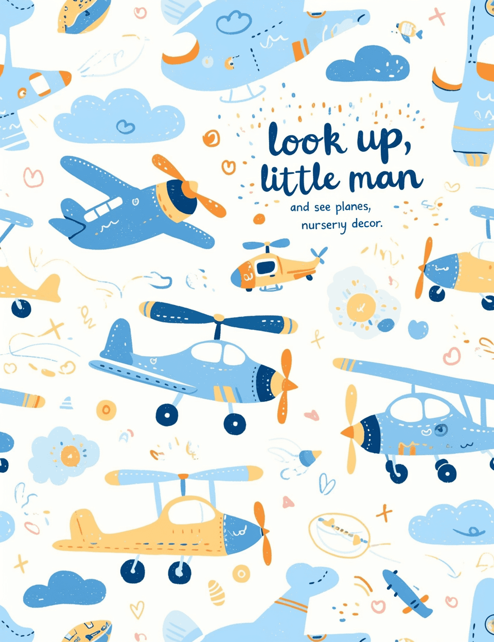 Airplane 271 original repeating artwork