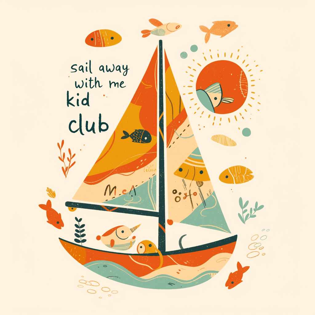 Boat Pals original repeating artwork