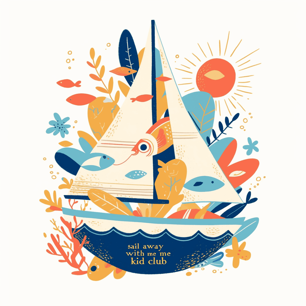 Boat Flip original repeating artwork