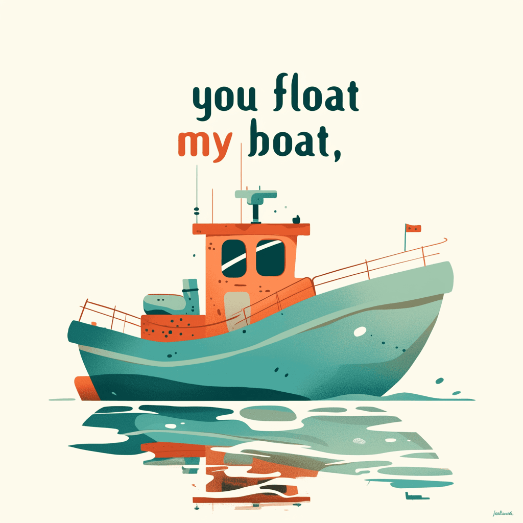 Boat Spark original repeating artwork