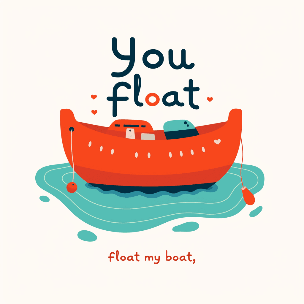 Boat Gleam original repeating artwork