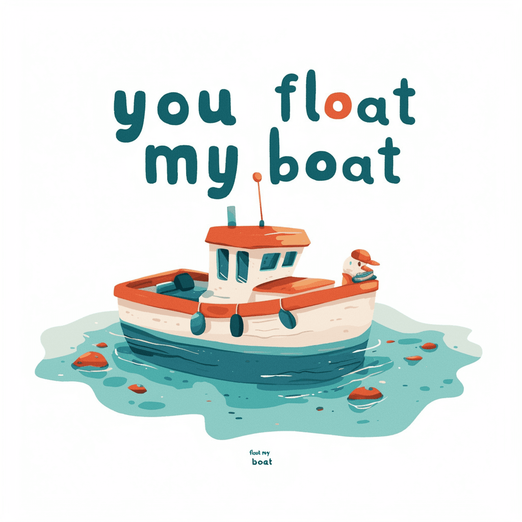 Boat Bop original repeating artwork
