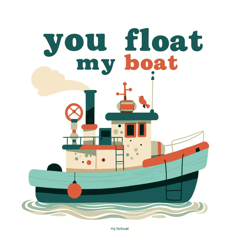 Boat Sprint original repeating artwork