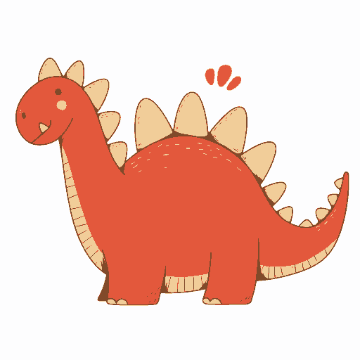 Dinosaur Pals original repeating artwork