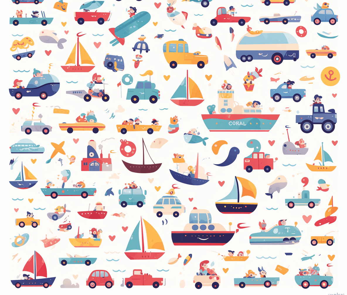 Car 736 original repeating artwork