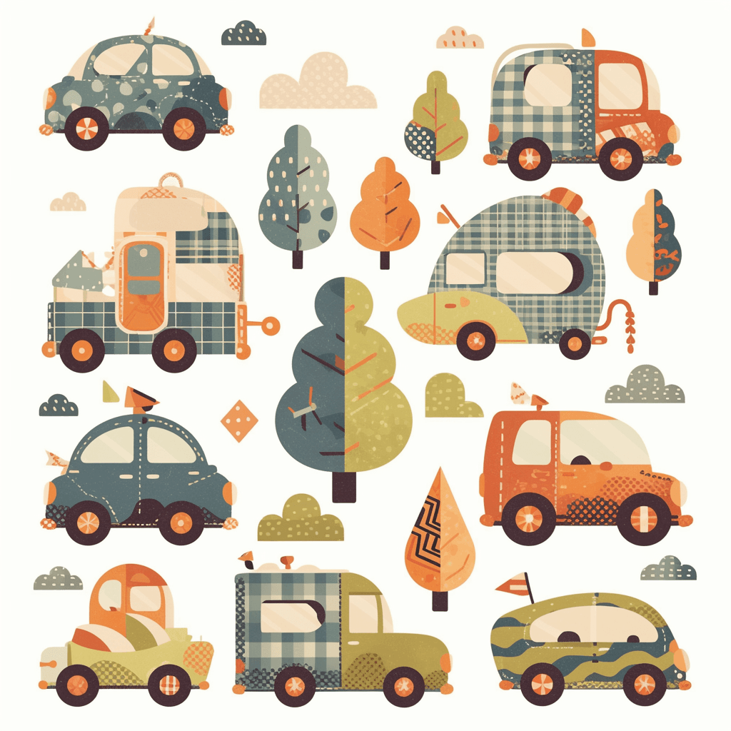 Car 329 original repeating artwork
