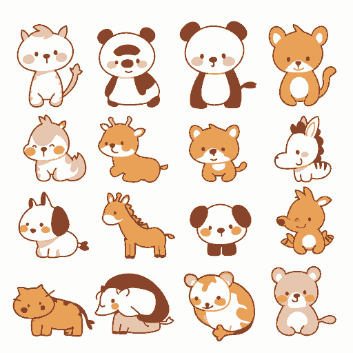 Animals Boulevard original repeating artwork
