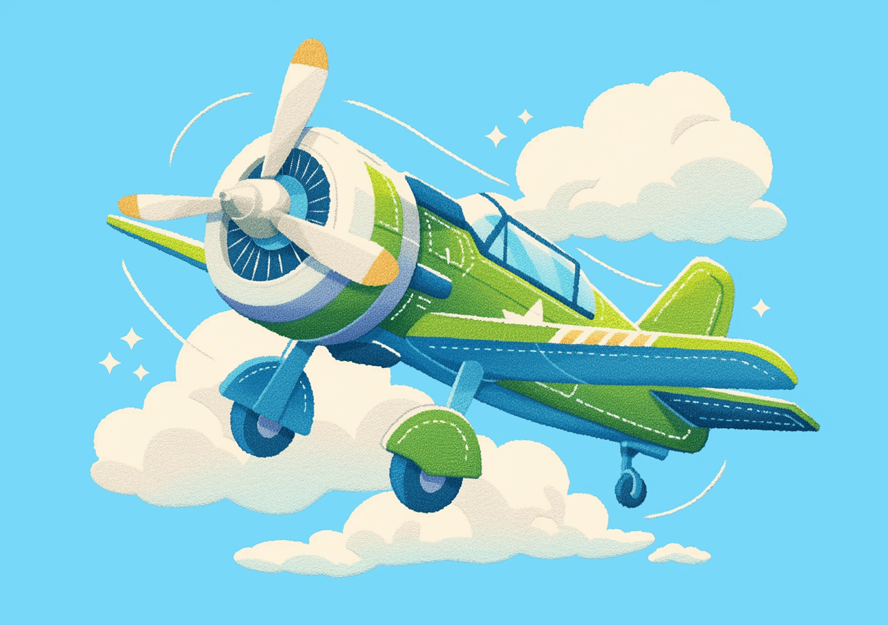 Airplane 267 original repeating artwork