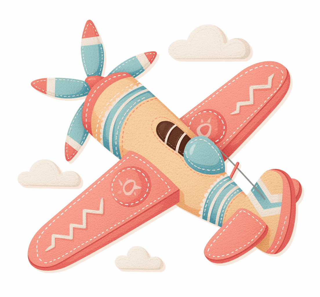 Airplane 266 original repeating artwork