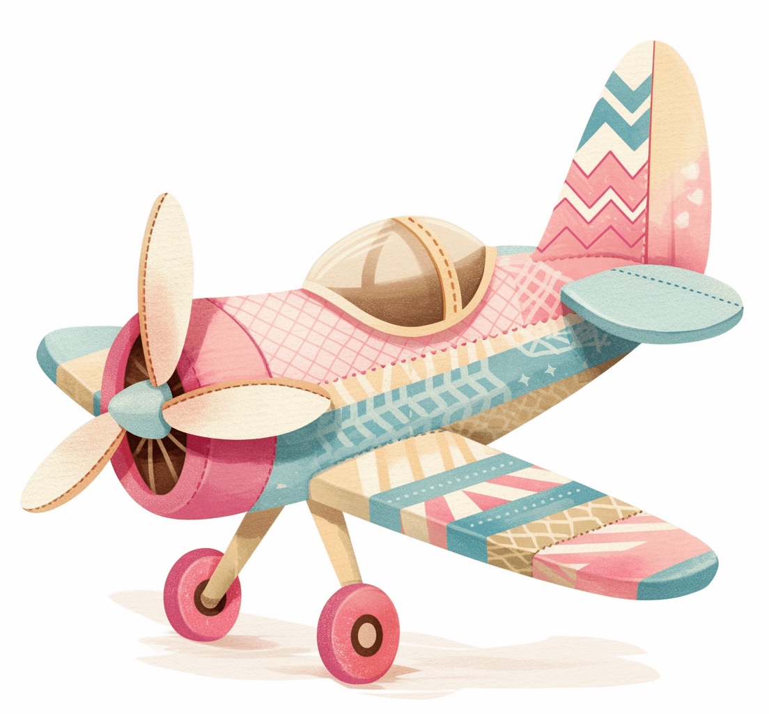 Airplane 232 original repeating artwork