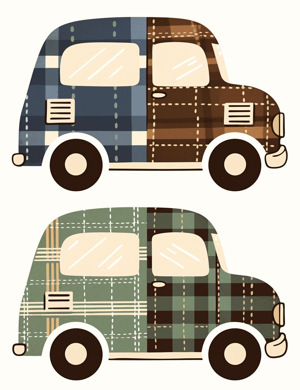 Car 733 original repeating artwork