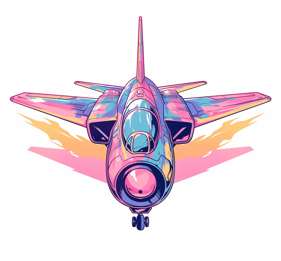Airplane 209 original repeating artwork