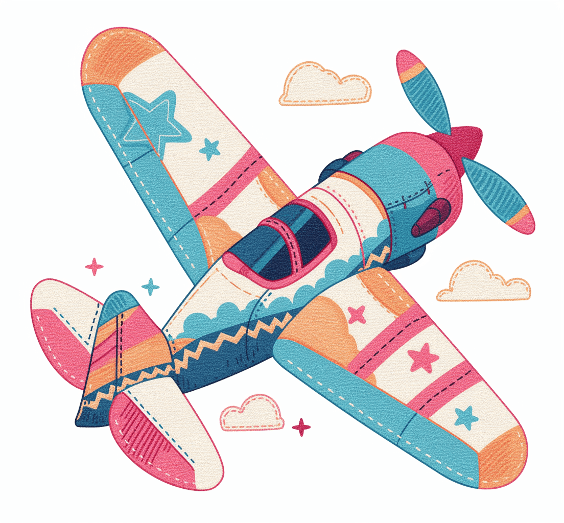 Airplane 231 original repeating artwork