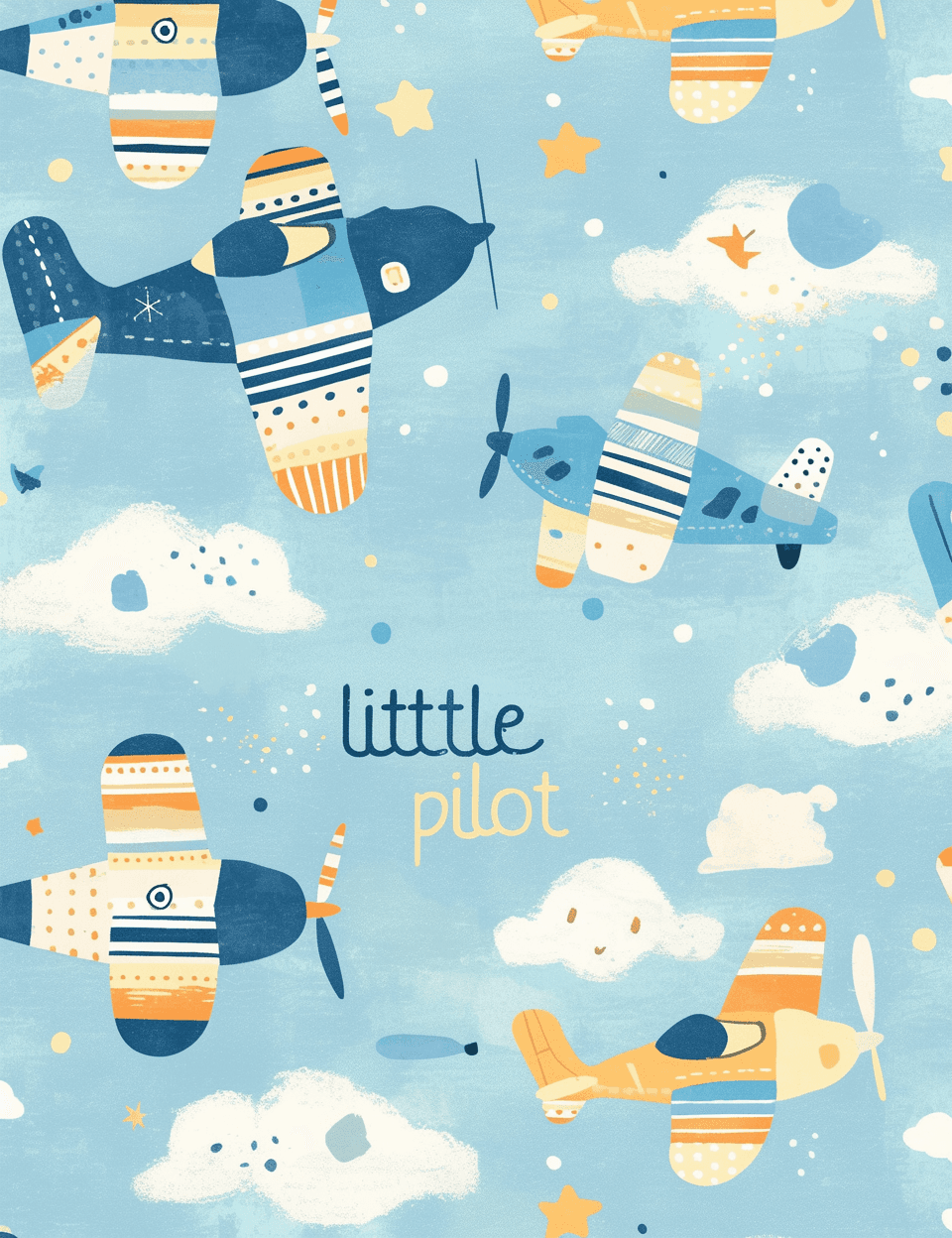 Airplane 229 original repeating artwork