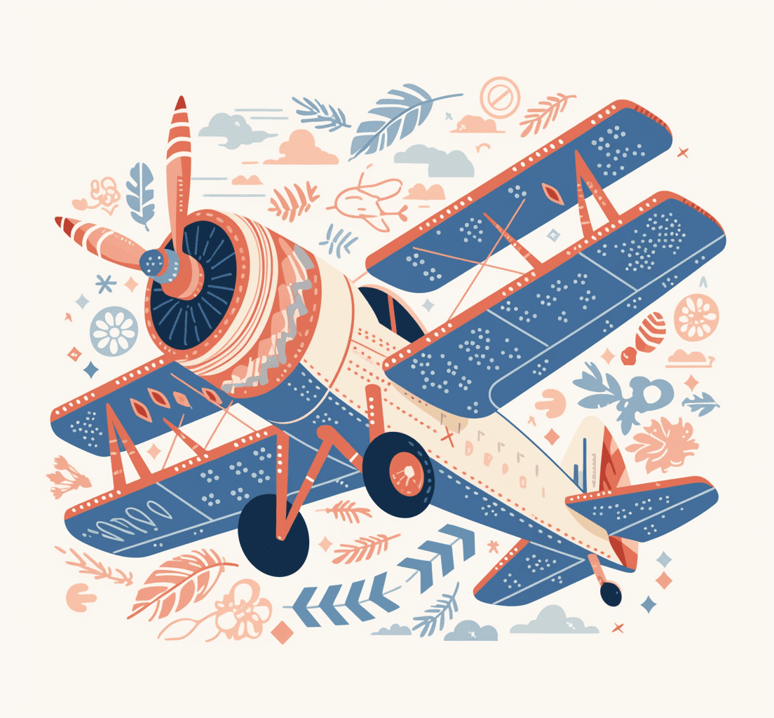 Airplane 265 original repeating artwork