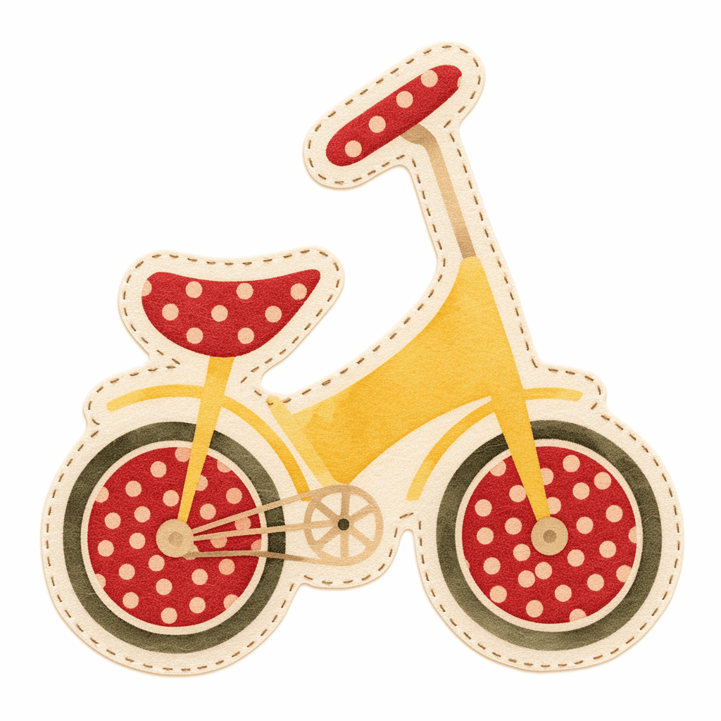 Bicycle Pastel original repeating artwork