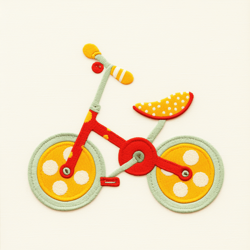 Bicycle Burst original repeating artwork