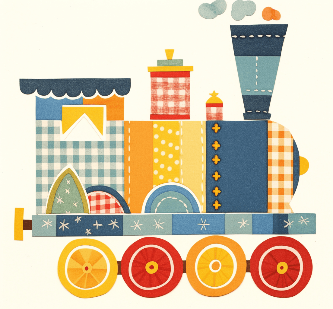 Train Bold original repeating artwork