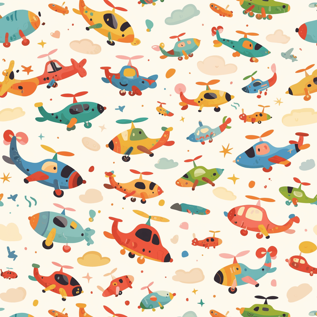 Airplane 194 original repeating artwork
