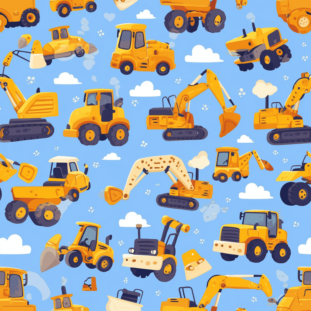 Digger Festival original repeating artwork