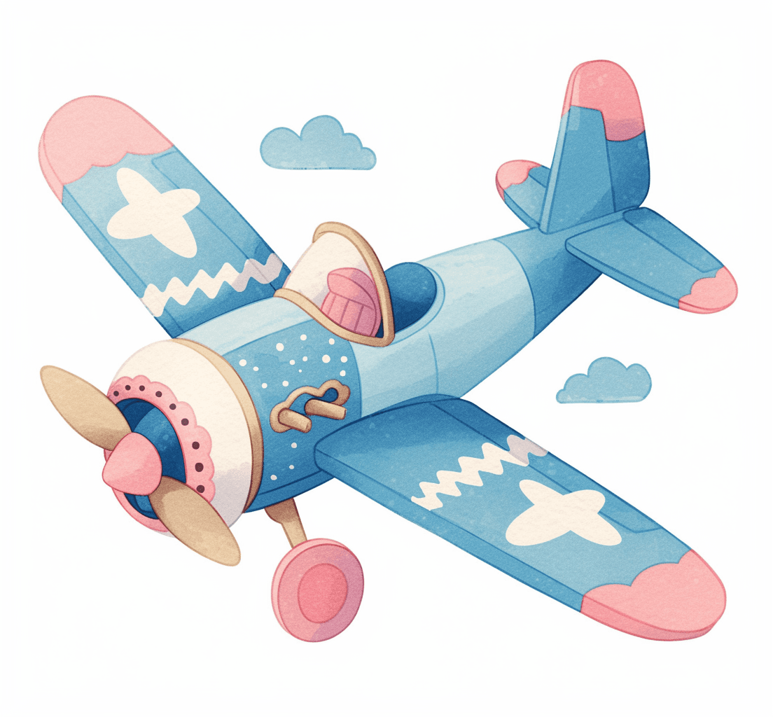 Airplane 253 original repeating artwork