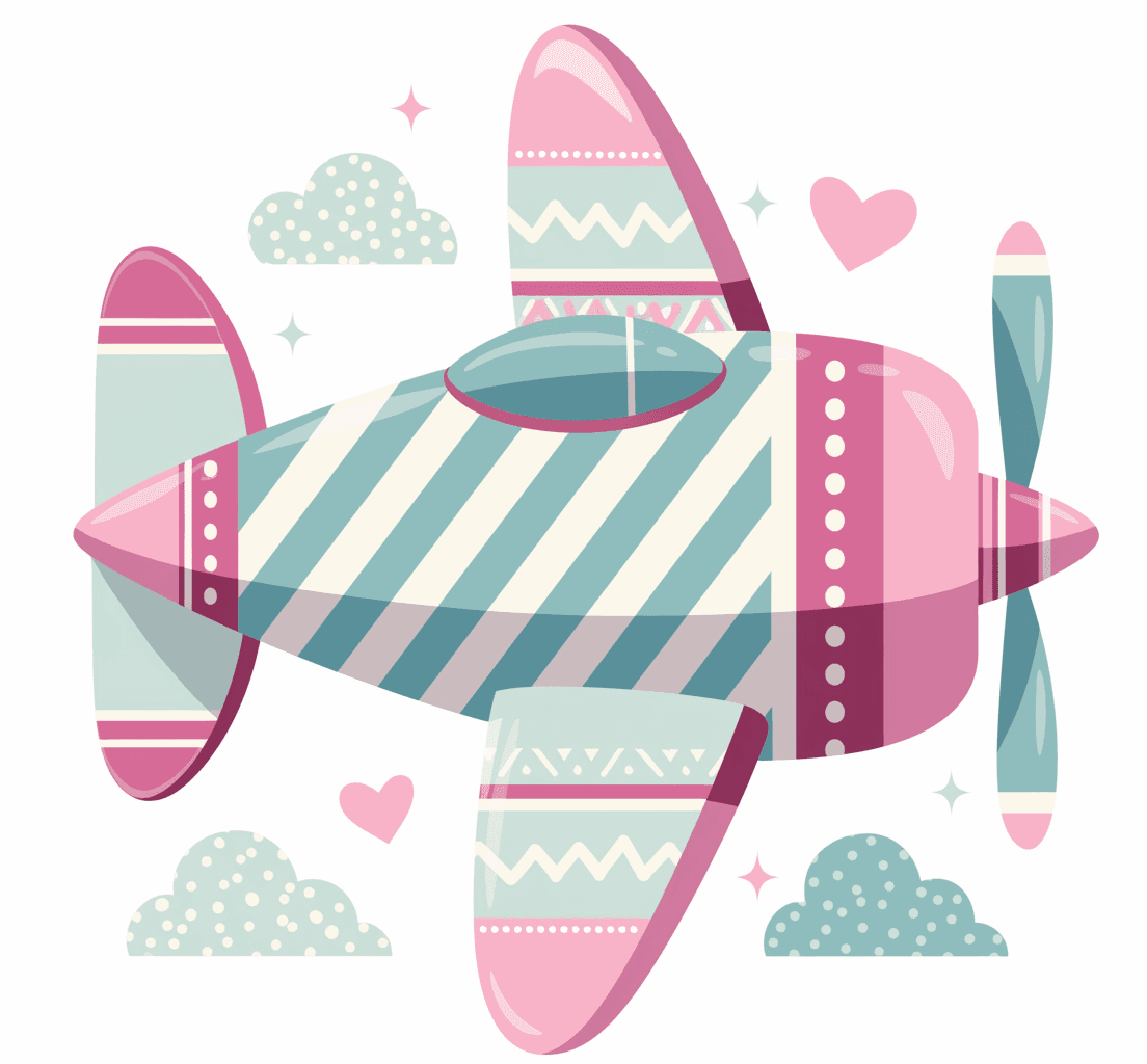 Airplane 280 original repeating artwork