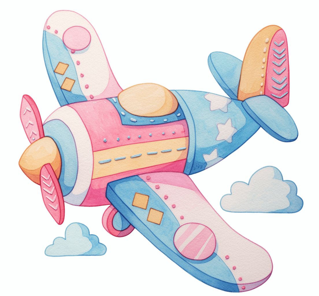 Airplane 262 original repeating artwork