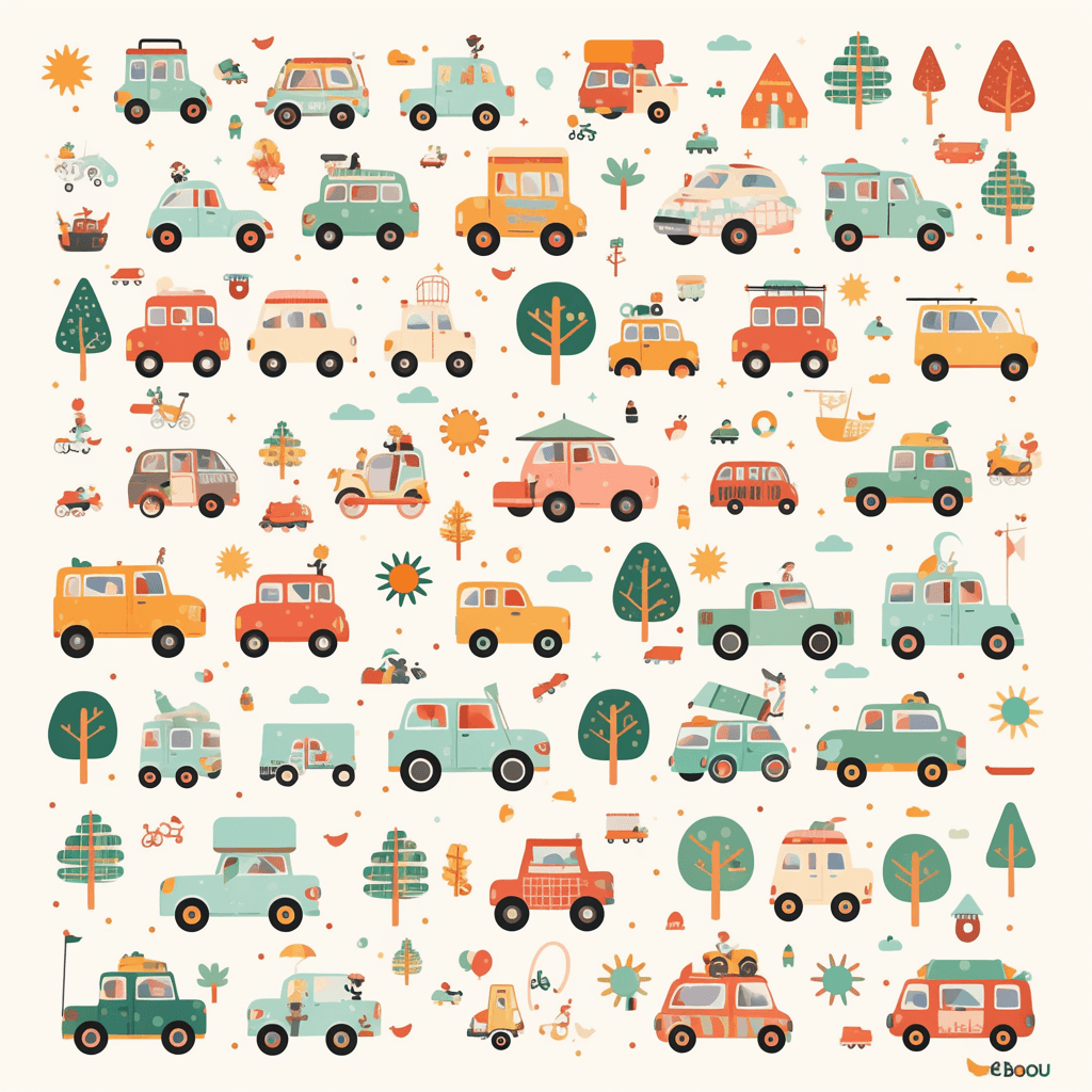 Car 579 original repeating artwork
