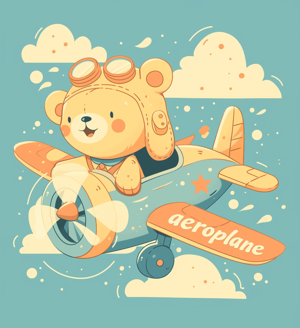 Airplane 251 original repeating artwork