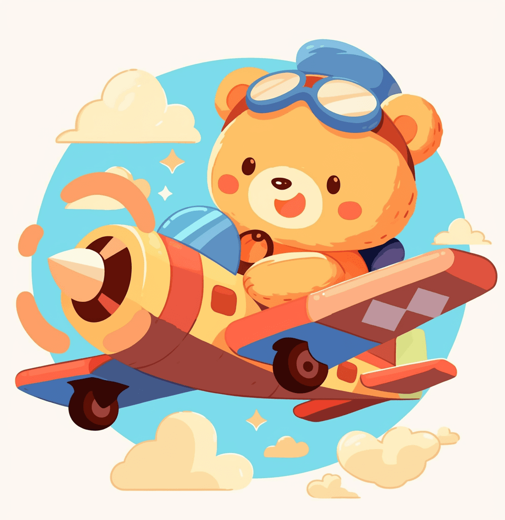Airplane 246 original repeating artwork