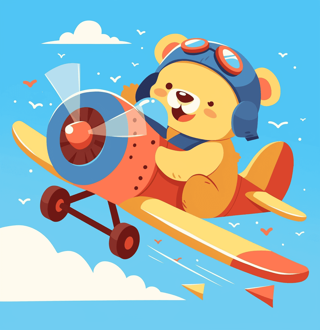 Airplane 207 original repeating artwork