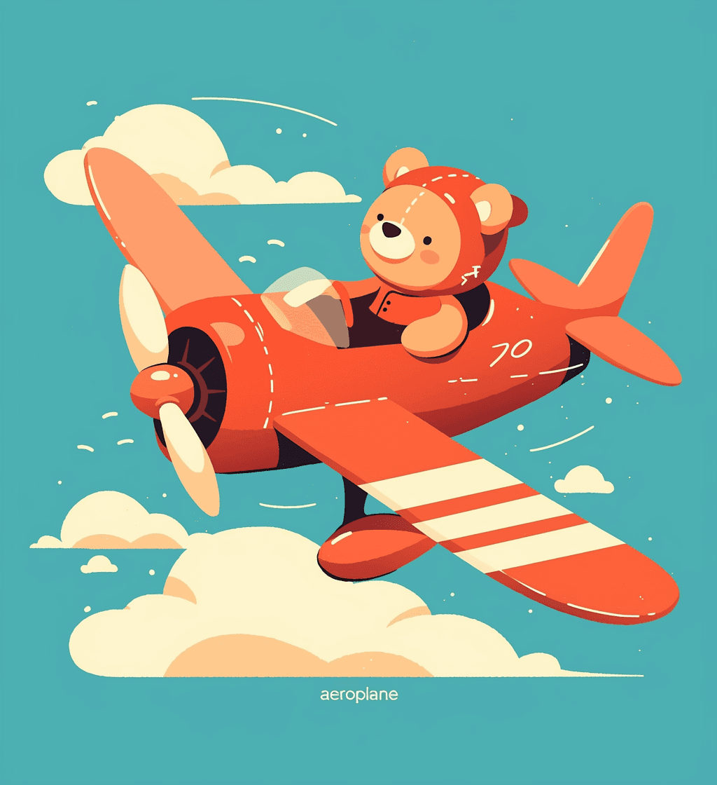 Airplane 245 original repeating artwork