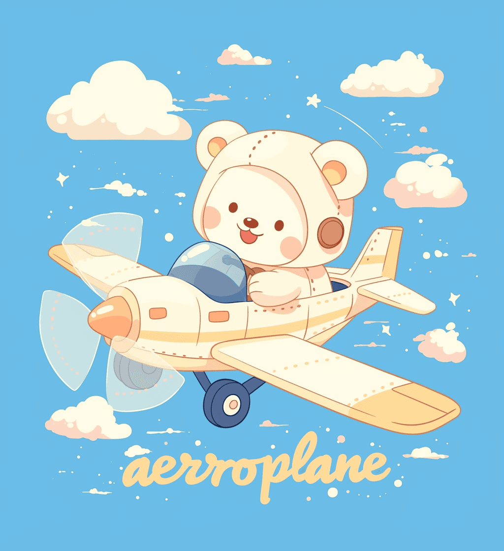 Airplane 261 original repeating artwork