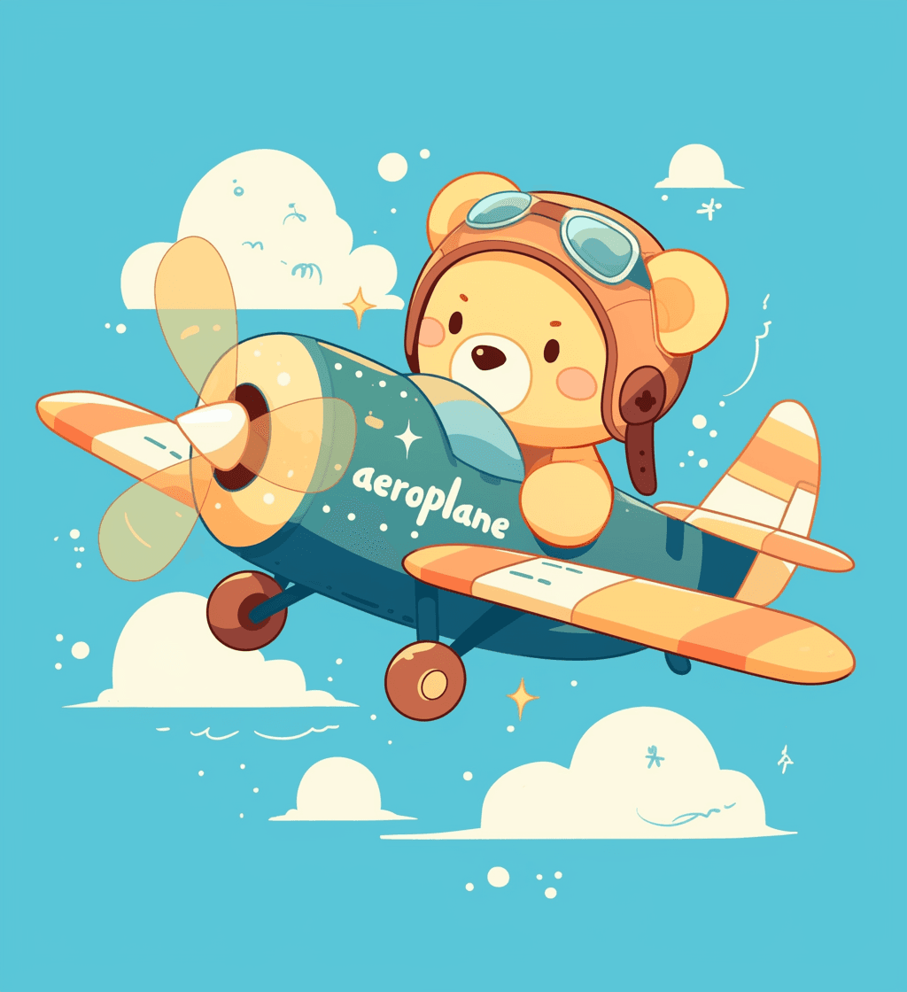 Airplane 244 original repeating artwork