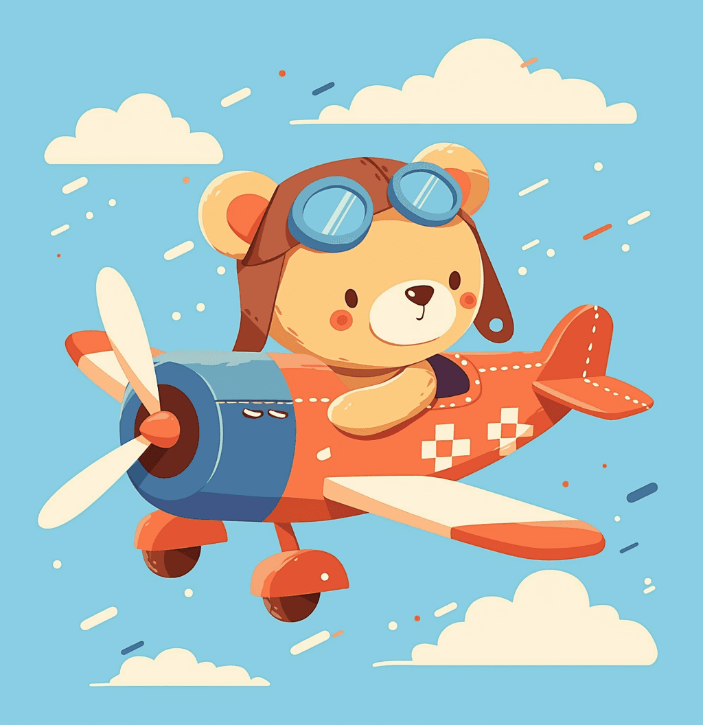 Airplane 277 original repeating artwork