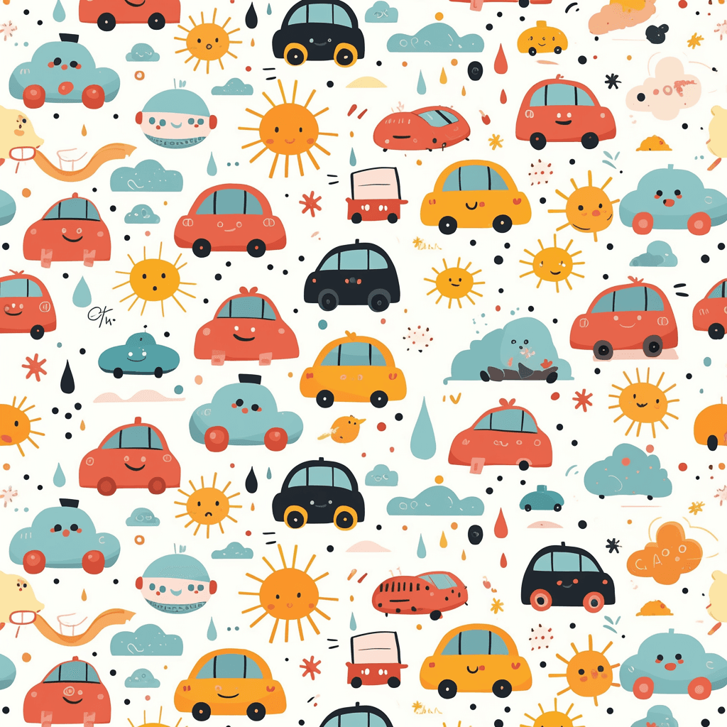 Car 727 original repeating artwork