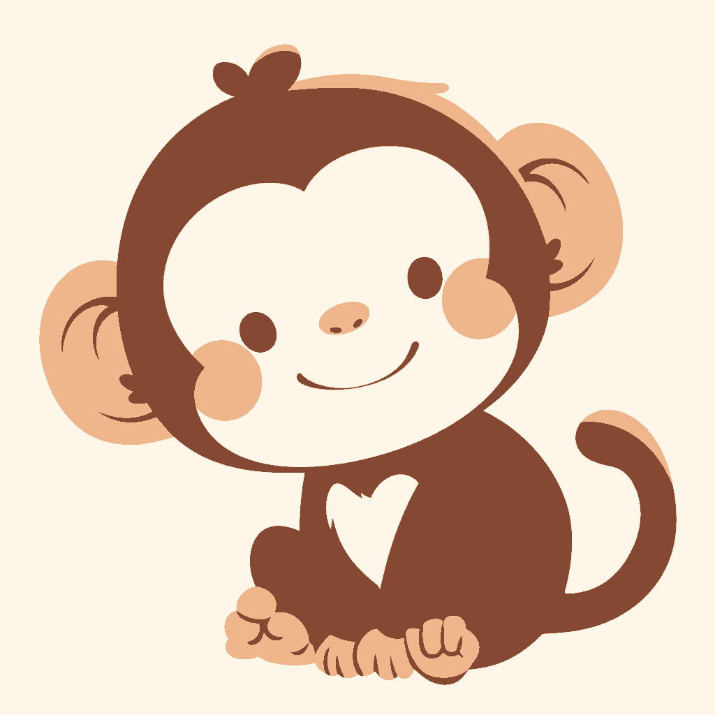 Monkey Snap original repeating artwork