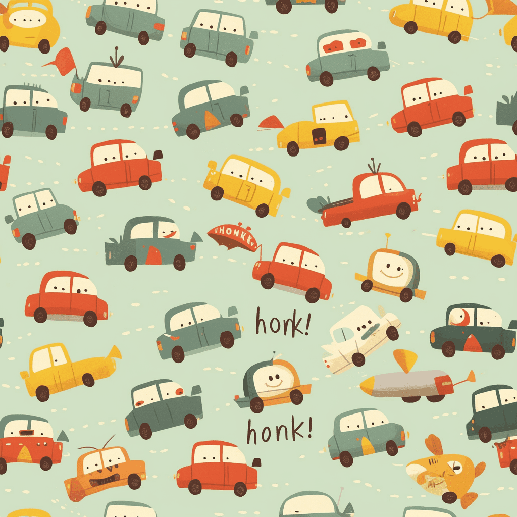 Car 672 original repeating artwork