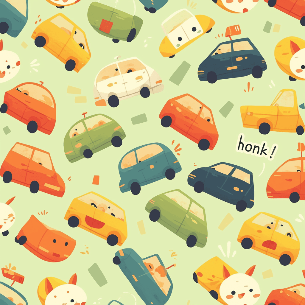 Car 634 original repeating artwork