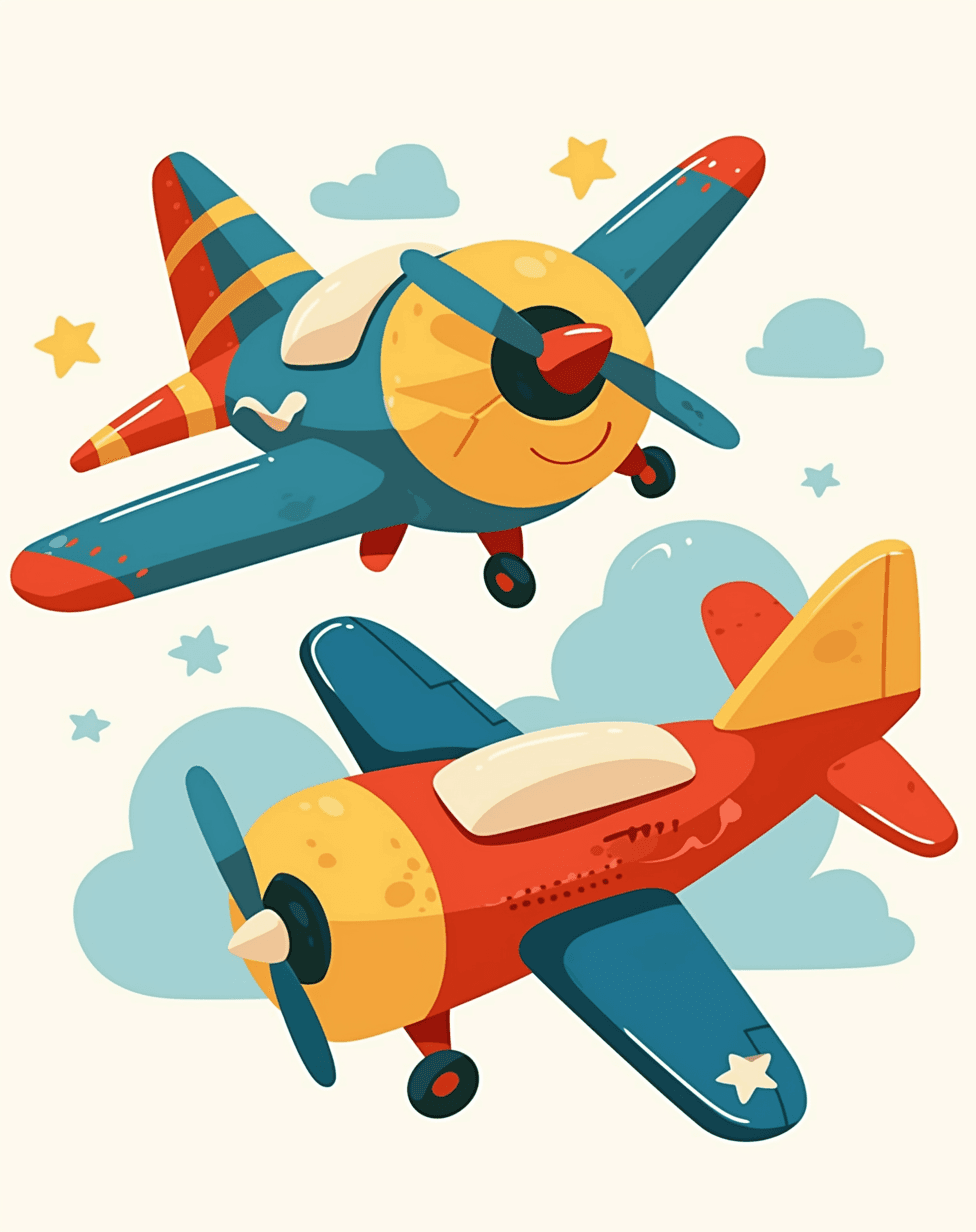 Airplane 276 original repeating artwork