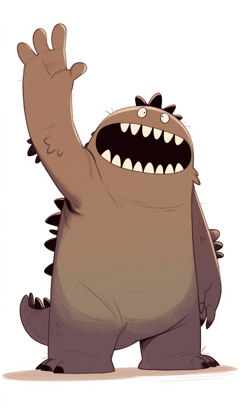 Fun Monster Parade original repeating artwork