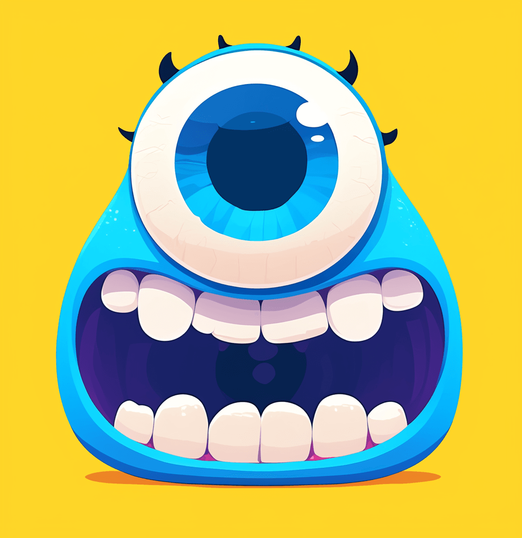 Fun Monster Street original repeating artwork