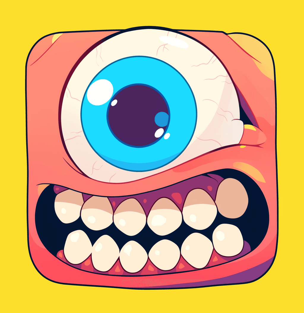 Fun Monster 024 original repeating artwork